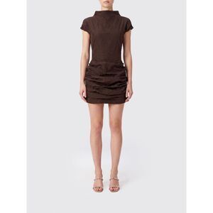 Magda Butrym Women Magda Butrym Draped Funnel-Neck Sheath Mini Dress